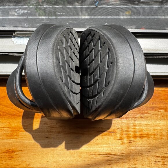 OOFOS Ooahh Black Slide Sandals Women’s Size EU 37 / US 6 Recovery Slip On - Picture 8 of 9